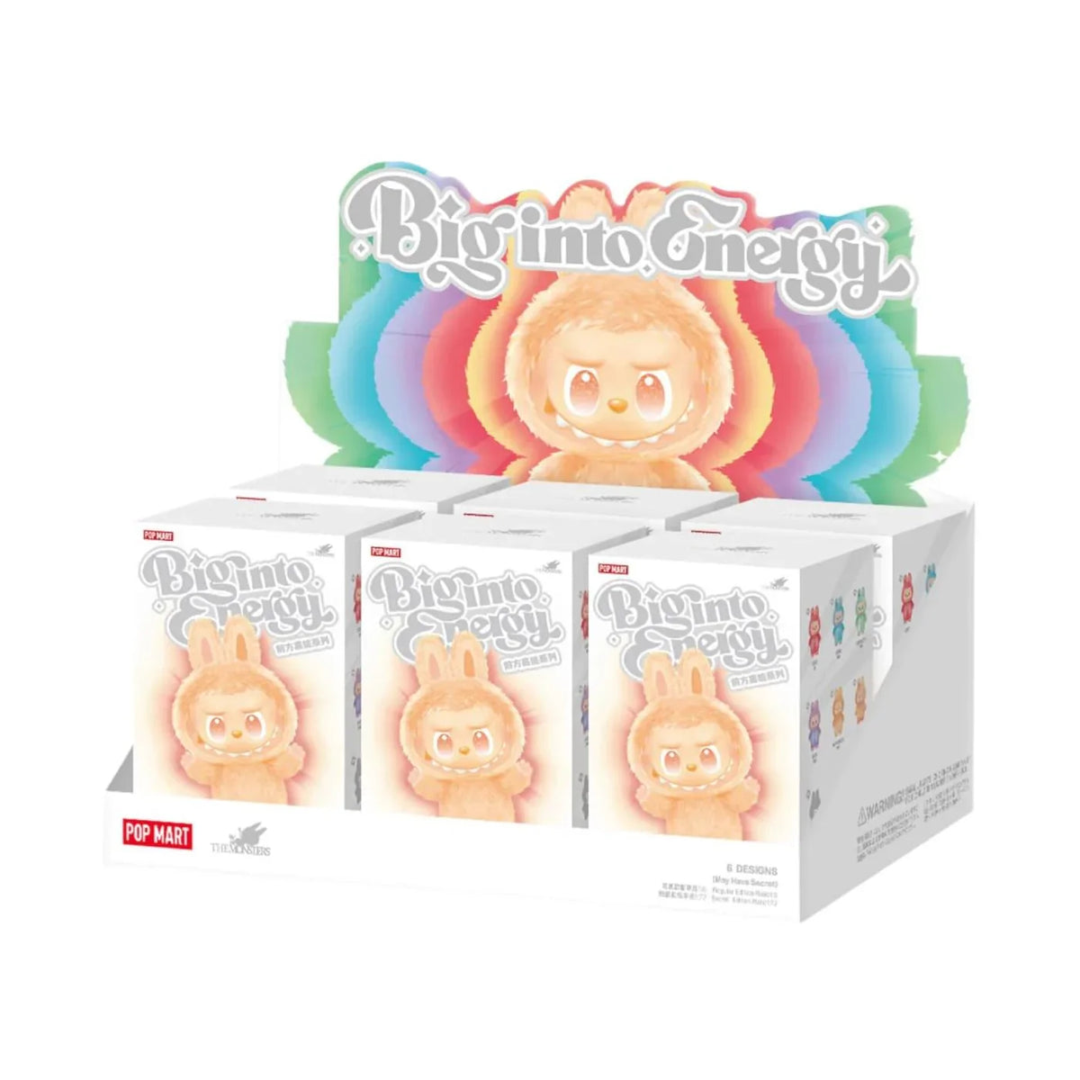 Pop Mart Labubu The Monsters Big into Energy Series Vinyl Plush Pendant Sealed Case (6 Blind Box)