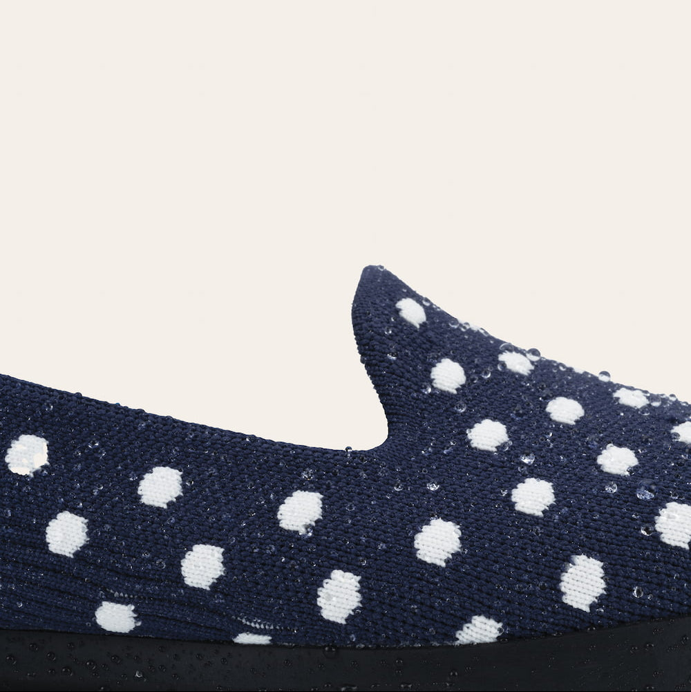 Women's Market Flat - Midnight/White Polka Dot