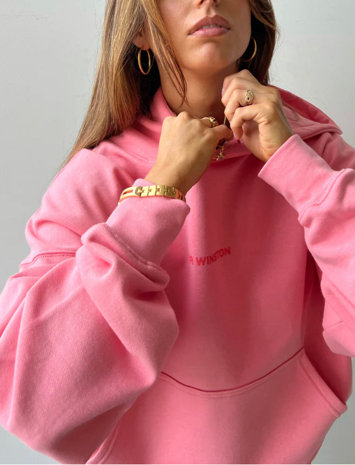 Mr Winston "Vintage Pink Puff Hood"
